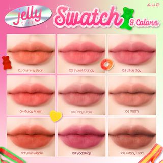 Son Tint Thạch Giúp Môi Căng Mọng Mịn Màng Lâu Trôi 4u2 Jelly Tint 4g Thái Lan