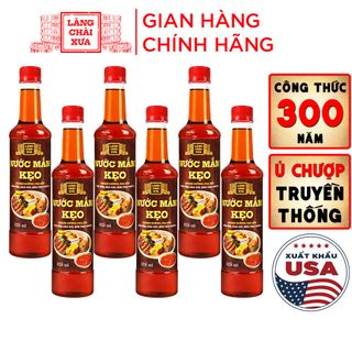 [Tặng 1 nước tương 125ml] THÙNG 6 CHAI NƯỚC MẮM KẸO LÀNG CHÀI XƯA 525ML/CHAI CHANH ĐƯỜNG PHA SẴN, DÙNG NGAY VỚI CƠM TẤM, CHẢ GIÒ, BÚN THỊT NƯỚNG - LÀNG CHÀI XƯA giá sỉ