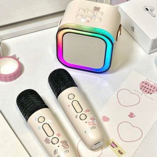LOA BLUETOOTH KARAOKE NEWRIXING KÈM 2 MIC