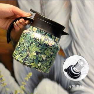 Bình trà giữ nhiệt có lưới lọc trà lõi inox 316 dung tích 800ml - Phích nước nóng có tay cầm