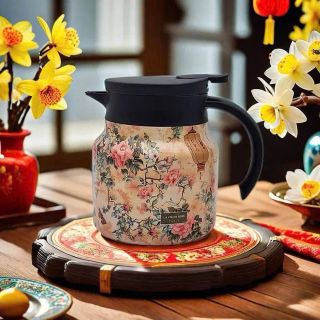 Bình trà giữ nhiệt có lưới lọc trà lõi inox 316 dung tích 800ml - Phích nước nóng có tay cầm