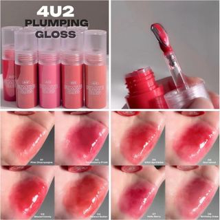 Son Bóng 4U2 Plumping Gloss Đầu Cọ Massage Dưỡng Môi Căng Bóng 3,5g