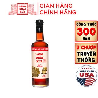NƯỚC MẮM NHỈ XUẤT KHẨU TRUYỀN THỐNG NHÃN ĐỎ 30 ĐỘ ĐẠM 500ML - LÀNG CHÀI XƯA