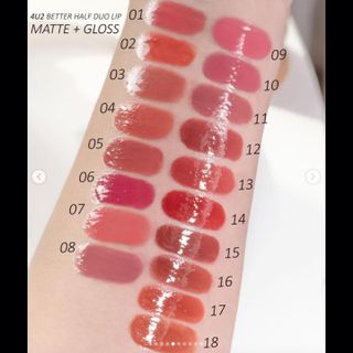 Son Môi 2 Đầu 4U2 BETTER HALF DUO LIP Thái Lan Lâu Trôi Full Màu
