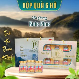 Hộp 6 Hũ Yến Chưng Thượng hạng Kids Plus 35%