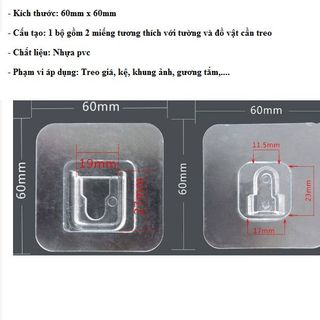 Miếng dán tường thay thế, miếng dán dự phòng cho kệ nhà tắm, kệ nhà bếp, giỏ inox, kệ góc tường, móc chịu lực, miếng dán chữ U