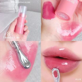 Son Bóng 4U2 Plumping Gloss Đầu Cọ Massage Dưỡng Môi Căng Bóng 3,5g