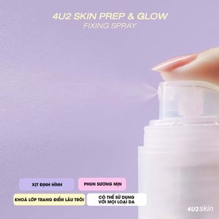 Xịt Khoá Nền MakeUp 4U2 Skin Prep & Glow Fixing Spray 40ml