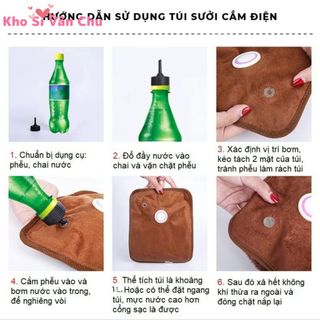 Túi chườm ấm cắm điện giữ ấm tay chân chườm bụng hiệu quả, Túi chườm nóng cắm điện sưởi ấm nhiều hình dễ thương