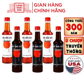 [3 TƯƠNG - 3 MẮM CHAY 525ML] COMBO 3 NƯỚC TƯƠNG SHIITAKE VÀ 3 NƯỚC MẮM CHAY SHIITAKE CHAI NHỰA 525ML- LÀNG CHÀI XƯA