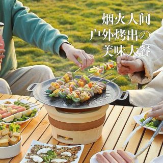 Chảo đá nướng không dầu chống dính size 34cm, chảo nướng thịt hàn quốc dùng cho mọi loại bếp