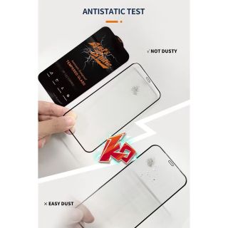 Kính cường lực cho iPhone 16 15 11 X XR XS Max 12 13 14 Pro Max 6 6s 7 8 Plus chống tĩnh điện chống bụi