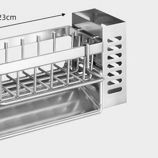 Giá để đồ nhà bếp bằng thép không gỉ 304, giá để đồ dùng bồn rửa chén ( kèm khay đũa )
