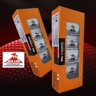 Bao cao su Volcano Extreme Dot hộp 10 cái, với 500 hạt gai nổi nhiều bôi trơn tạo cảm xúc thăng hoa
