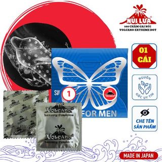 Bao cao su Volcano Extreme Dot hộp 10 cái, với 500 hạt gai nổi nhiều bôi trơn tạo cảm xúc thăng hoa