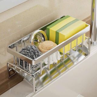 Giá để đồ nhà bếp bằng thép không gỉ 304, giá để đồ dùng bồn rửa chén ( không kèm ống đũa )