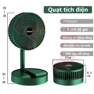 Quạt tích điện xanh