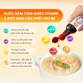 [1 chai] Nước mắm Cá Cơm Than Làng Chài Xưa cho bé ăn dặm từ 6 Tháng Tuổi, an toàn, nhiều cá ít muối chứa nhiều vitamin 60ml/chai