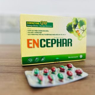 ENCEPHAR - COENZYME Q10 Viên uống hỗ trợ tuần hoàn máu (6 vỉ x 10 viên nang mềm) - Y Tế Thành Phát