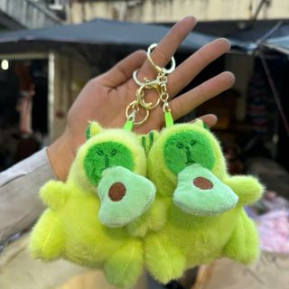 Móc khoá bơ, bóp bóng xanh