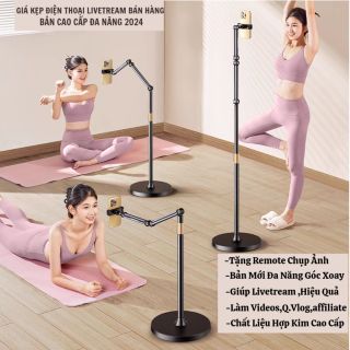 Giá Đỡ Điện Thoại Livetream-Bản Nâng Cấp,Quay Vlog, Làm Thước Phim, Affiliate, Selfie,Bán Hàng