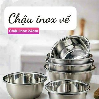 Chậu inox 24cm giá sỉ