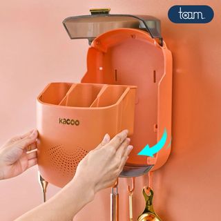 ộp đựng đũa muỗng treo tường  thoáng khí ngăn ẩm mốc,