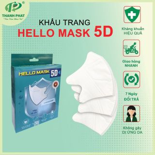 Khẩu Trang 5D Hello Mask (10 Cái/Hộp) - Y Tế Thành Phát giá sỉ