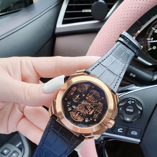 DEAL HOT ĐỒNG HỒ NAM TRUNG CẤP B V L DÂY DA MẶT SỌC 2