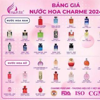 Nước hoa charme Love giá sỉ