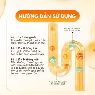 [1 chai] Nước mắm Tĩn trẻ em cho bé ăn dặm độ đạm 42N 60ML nhiều cá ít muối