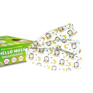 Khẩu Trang Em Bé KF94 Hello Kids Họa Tiết Hoạt Hình Đáng Yêu (50 Cái/Hộp) - Y Tế Thành Phát