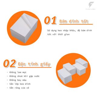 FlashLabel Giấy in nhiệt A6 tệp 500 tờ in đơn TMĐT tem nhãn vận chuyển có sẵn lớp keo dính sẵn dùng cho máy in nhiệt