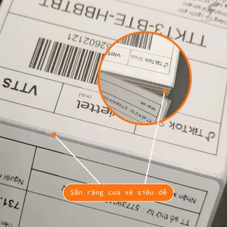 FlashLabel Giấy in nhiệt A6 tệp 500 tờ in đơn TMĐT tem nhãn vận chuyển có sẵn lớp keo dính sẵn dùng cho máy in nhiệt