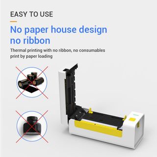 Máy in nhiệt FlashLabel (Khổ A6) kết nối Bluetooth In Đơn Hàng bằng Điện Thoại sàn TMĐT Tem Mã Vạch