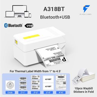 Máy in đơn hàng FlashLabel in từ điện thoại khổ A7 in đơn Shopee,mã vận đơn,phiếu gửi hàng