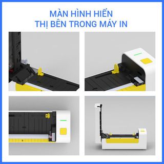 Máy in nhiệt FlashLabel (Khổ A6) kết nối Bluetooth In Đơn Hàng bằng Điện Thoại, sàn TMĐT, Tem, Mã Vạch,