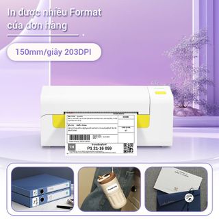 Máy in nhiệt FlashLabel (Khổ A6) kết nối Bluetooth In Đơn Hàng bằng Điện Thoại, sàn TMĐT, Tem, Mã Vạch,
