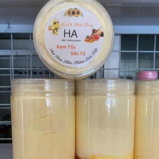 Kem tẩy sắc tố da Nghệ mật ong-Đào thải sắc tố đen,Giúp nâng tông
