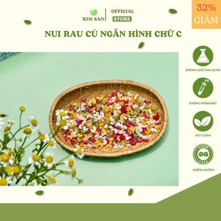 Nui rau củ ngắn hình chữ C Kim San Food gói 500 gram giá sỉ