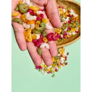 Nui rau củ ngắn hình chữ C Kim San Food gói 400 gram
