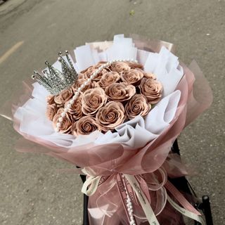 Bó Hoa Màu Nâu Lạ Mắt Giá Rẻ