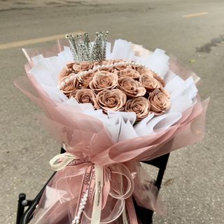 Bó Hoa Màu Nâu Lạ Mắt Giá Rẻ