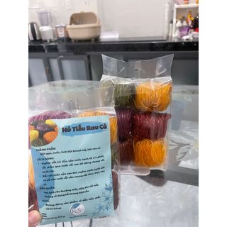 Hủ tiếu rau củ, gạo lứt Kim San Food eat clean túi 6 vắt tròn ăn kiêng, giảm cân
