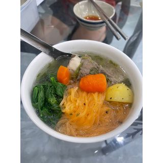 Hủ tiếu rau củ, gạo lứt Kim San Food eat clean túi 6 vắt tròn ăn kiêng, giảm cân