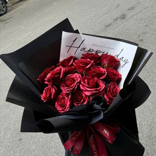 Bó Hoa Màu Đỏ Đô Siêu Sang
