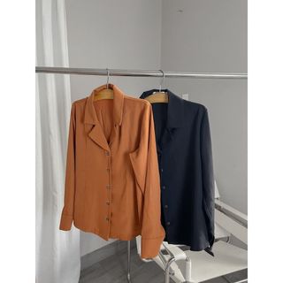 Áo sơ mi công sở cổ vest tay dài