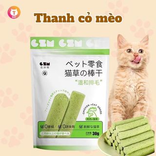 Thanh cỏ mèo,  bánh thưởng cho chó mèo, hamster, mài răng, giảm hôi miệng, tiêu lông