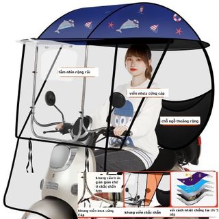 Mái Che Đa Năng Cho Xe Máy & Xe Đạp Điện LMDCar