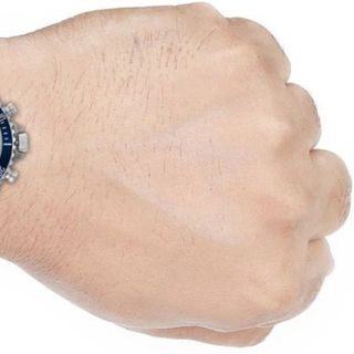 ĐỒNG HỒ NAM CAO CẤP M KORS 8727 CHONOGRAP DÂY THÉP ĐEN MẶT XANH NAVY 3